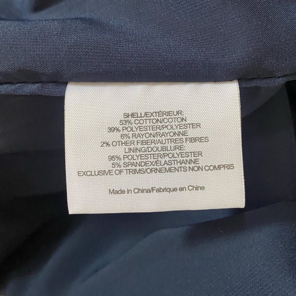 Tory Burch Tweed Navy Cream Gold Skirt - Picture 6 of 7